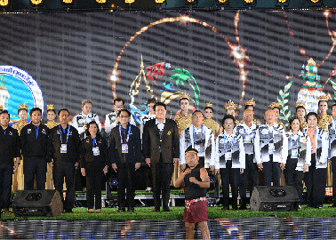 อธิบดีกรมพลศึกษาร่วมพิธีเปิด “สุราษฎร์ธานีเกมส์” บรรยากาศสุดยิ่งใหญ่ สวยงามตระการตา